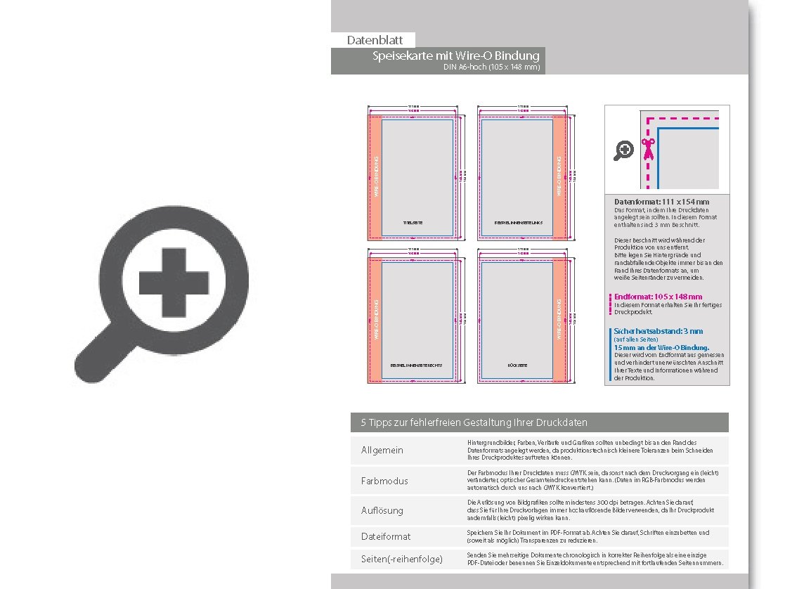 Product Bild speisekarte_mit_metall-spiralbindung__endformat_din_a6__36-seitig