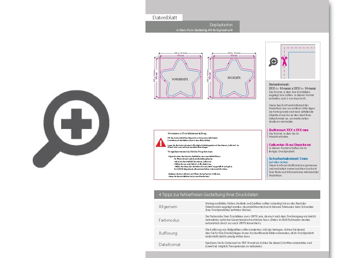 Product Bild displaykarton_in_stern-form_konturgefr__st___beidseitig_4_4-farbig_bedruckt