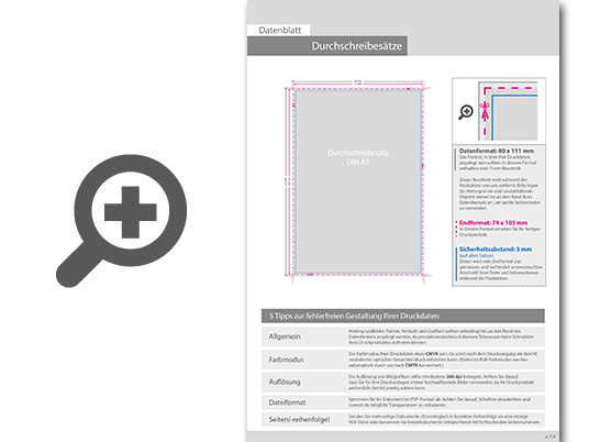 Product Bild durchschreibes__tze_din_a7_hoch__6-fach__1_0-farbig