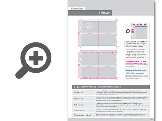 Product Bild faltblatt__gefalzt_auf_din_a5__4-seiter__beidseitig_bedruckt_(4_4_farbig_+_1_sonderfarbe_hks)