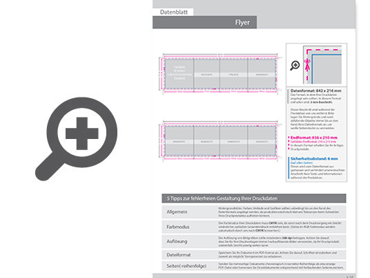 Product Bild faltblatt__gefalzt_auf_din_a5_quer__vertikaler_zickzackfalz__6-seitig