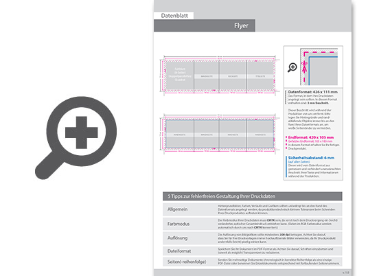 Product Bild faltblatt__gefalzt_auf_quadrat_10_5_cm_x_10_5_cm__vertikaler_doppelparallelfalz__8-seitig