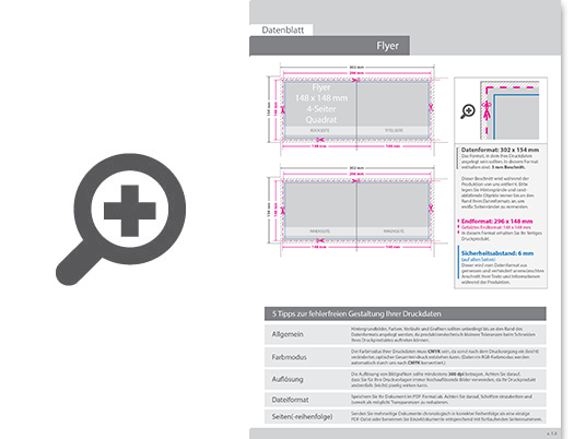 Product Bild faltblatt__gefalzt_auf_quadrat_14_8_cm_x_14_8_cm__vertikaler_mittelfalz__4-seitig