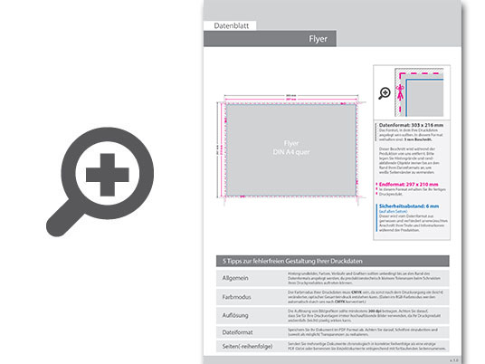 Product Bild flyer_din_a4_quer_(29_7_cm_x_21_0_cm)__einseitig_bedruckt