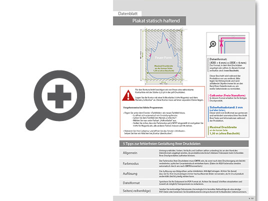 Product Bild plakat_statisch_haftend_4_0_farbig_bedruckt_in_feuer-form_konturgeschnitten