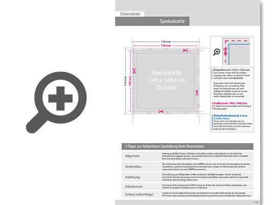 Product Bild speisekarte_mit_2-fach_drahtheftung__endformat_quadrat_14_8_cm_x_14_8_cm__8-seitig